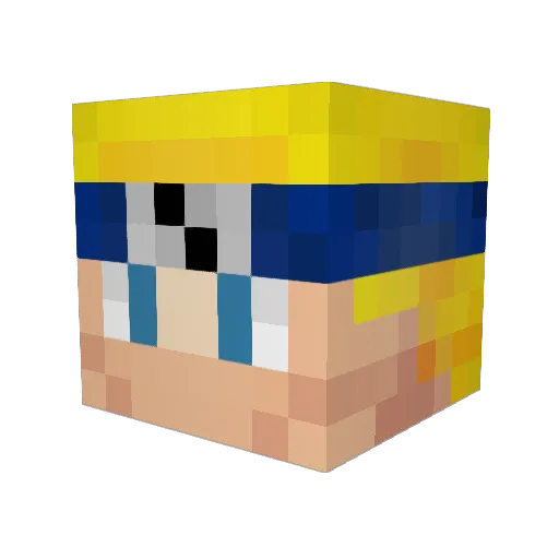 Itz_Knight Minecraft avatar head, 3D render
