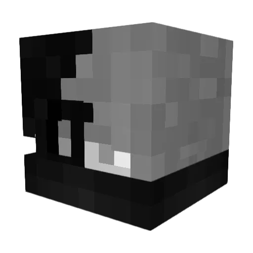 Itz_Lele Minecraft avatar head, 3D render