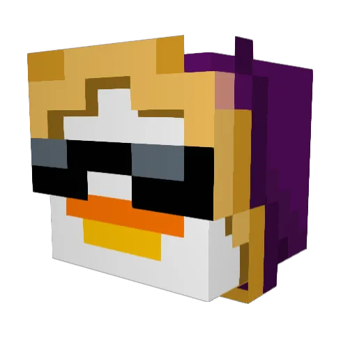 Itz_MeoMeo Minecraft avatar head, 3D render