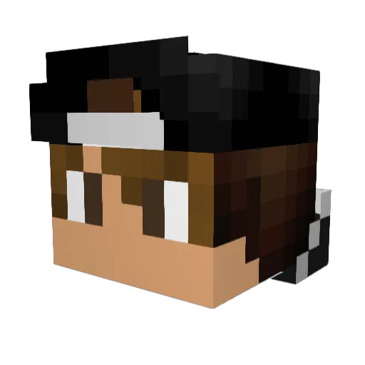 Itz_MessY_ Minecraft avatar head, 3D render