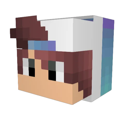 Itz_MiLkY Minecraft avatar head, 3D render