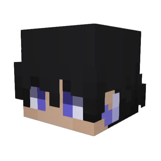 Itz_Miky Minecraft avatar head, 3D render