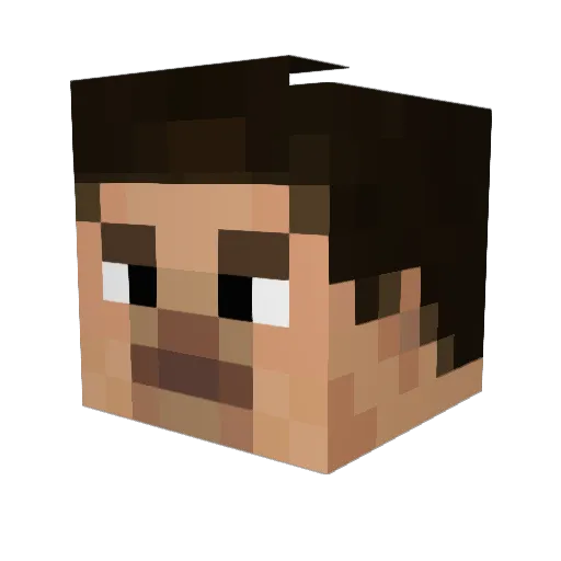 Itz_MilesDev Minecraft avatar head, 3D render