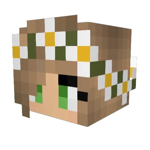 Itz_Molly_Hunter Minecraft avatar head, 3D render