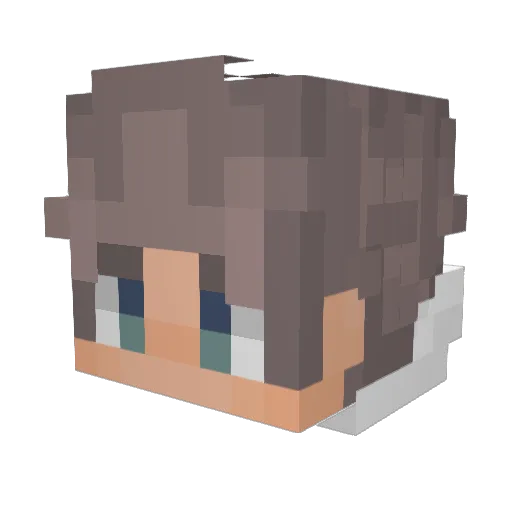 Itz_Nadezzz Minecraft avatar head, 3D render