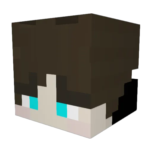 Itz_Paras Minecraft avatar head, 3D render