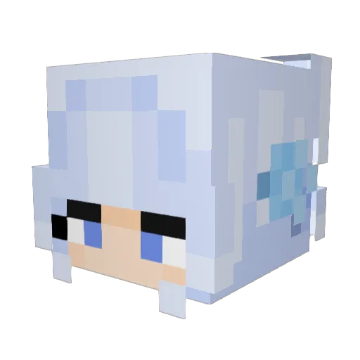 Itz_Sapphire Minecraft avatar head, 3D render