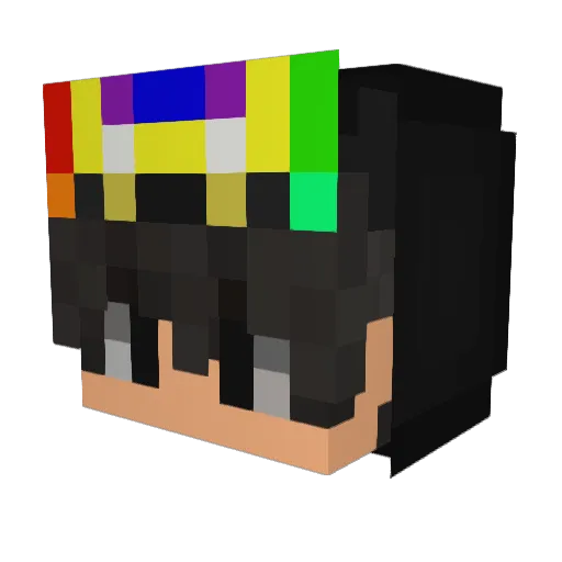 Itz_Spikes Minecraft avatar head, 3D render