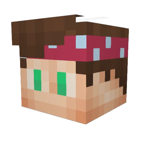Itz_SplainyPvP Minecraft avatar head, 3D render
