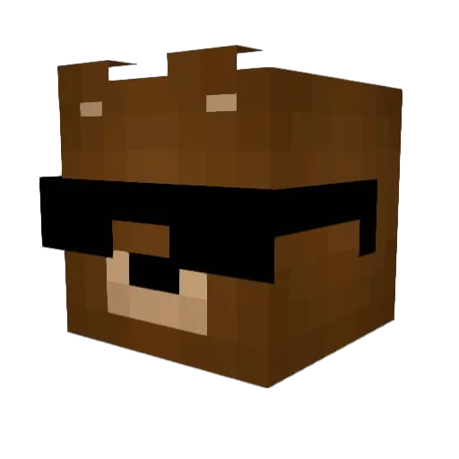 Itz_Terek Minecraft avatar head, 3D render
