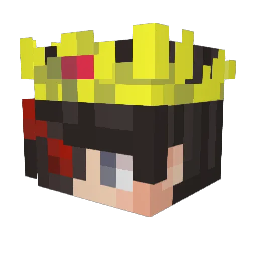 Itz_Yuv Minecraft avatar head, 3D render