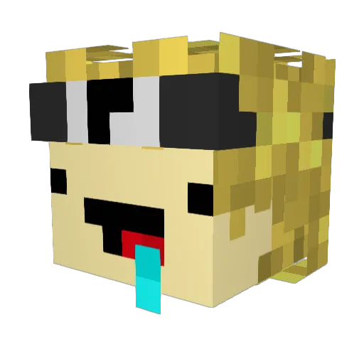 Itz_Zephr Minecraft avatar head, 3D render