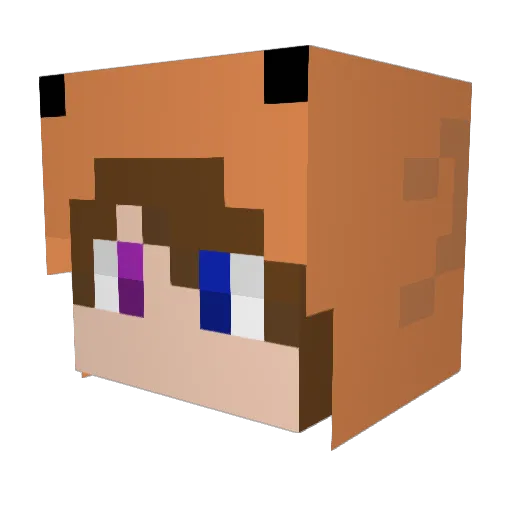 Itz_Zeuz Minecraft avatar head, 3D render