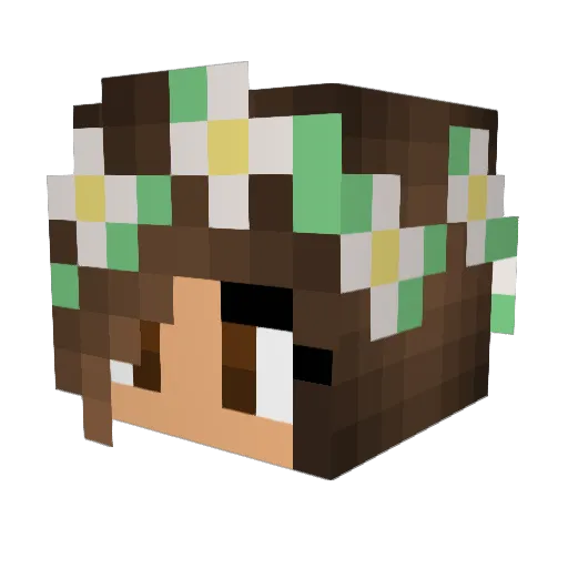 Itz_anj0 Minecraft avatar head, 3D render