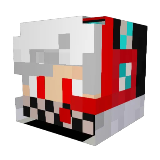 Itz_beast_xD Minecraft avatar head, 3D render