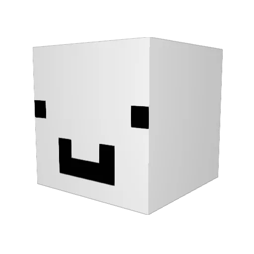 Itz_fluffy Minecraft avatar head, 3D render