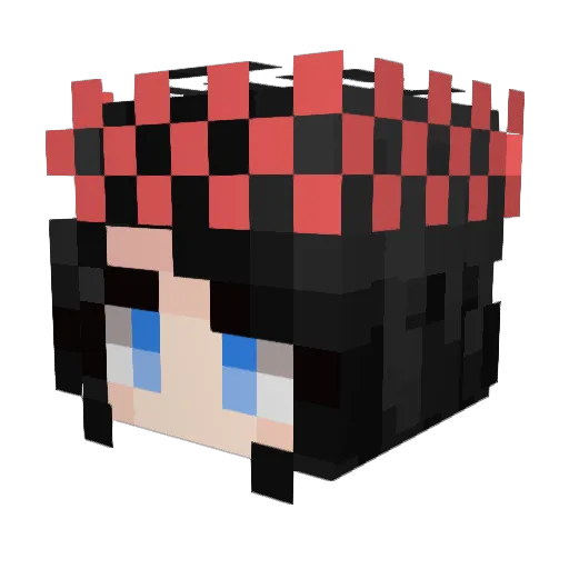 Itz_nella Minecraft avatar head, 3D render