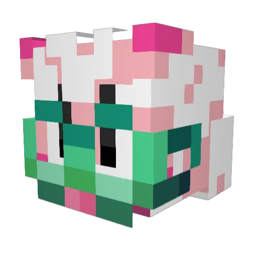 Itz_order Minecraft avatar head, 3D render