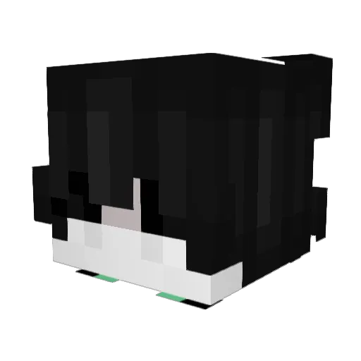 Itzchips1k Minecraft avatar head, 3D render
