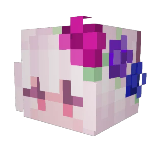 Itzdeanne Minecraft avatar head, 3D render