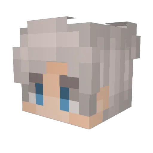 Itziii_ Minecraft avatar head, 3D render