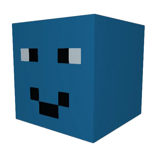 Itzkhaza Minecraft avatar head, 3D render