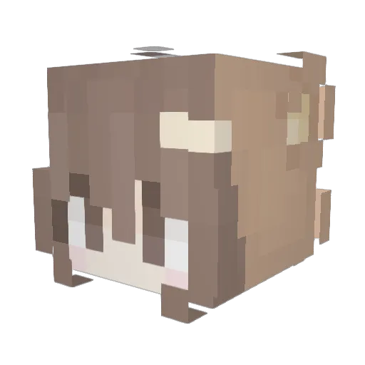 ItzmeeDeo Minecraft avatar head, 3D render
