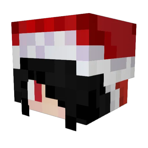 Itzmozo Minecraft avatar head, 3D render