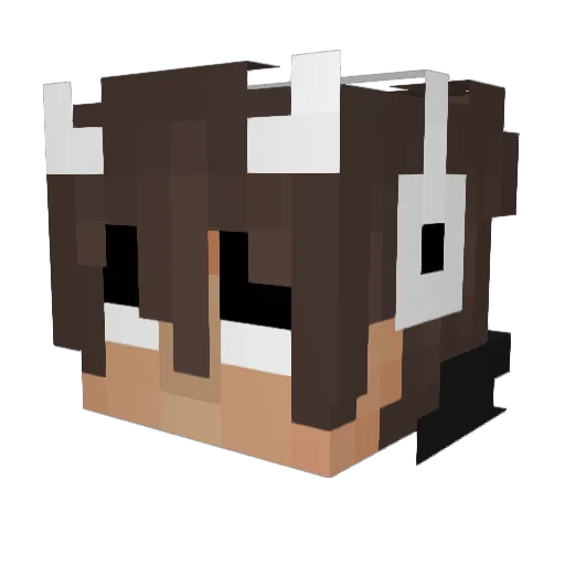 ItzsKing Minecraft avatar head, 3D render
