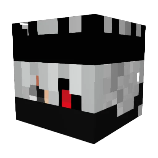 Itzshadowfire24 Minecraft avatar head, 3D render