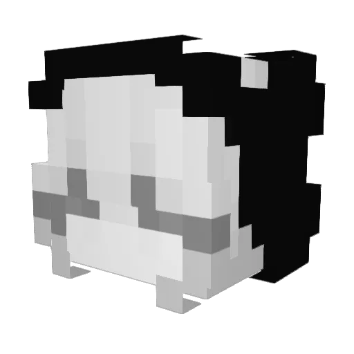 ItztheGold Minecraft avatar head, 3D render