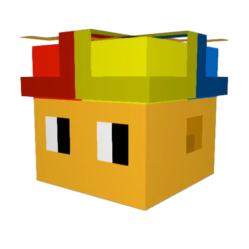 Itzy13 Minecraft avatar head, 3D render