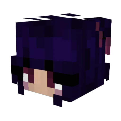 Itzybityy Minecraft avatar head, 3D render