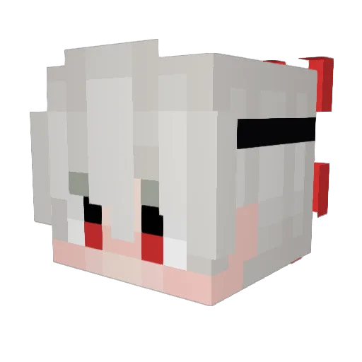 ItzzBiell Minecraft avatar head, 3D render