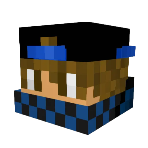 ItzzBoer Minecraft avatar head, 3D render