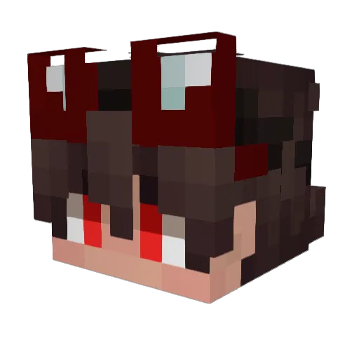 ItzzCyber Minecraft avatar head, 3D render