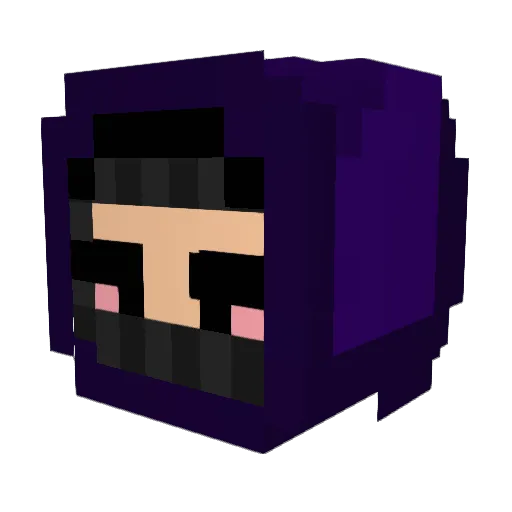 ItzzEliq Minecraft avatar head, 3D render