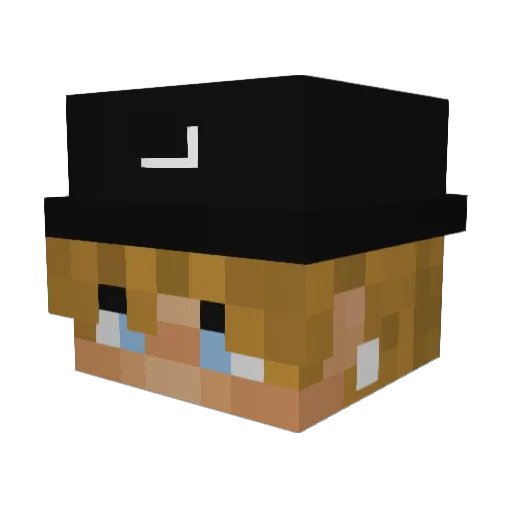 ItzzGutto Minecraft avatar head, 3D render