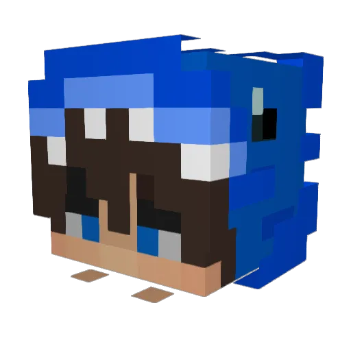 ItzzMeXpert Minecraft avatar head, 3D render