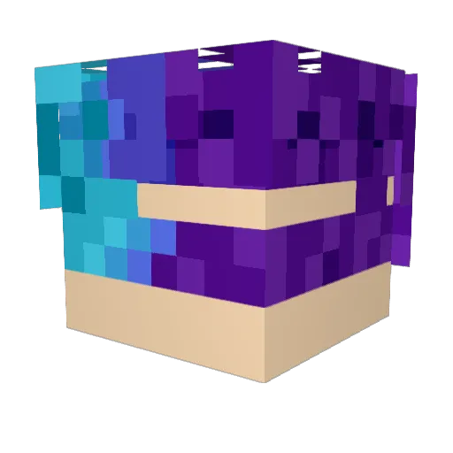 ItzzPierog_ Minecraft avatar head, 3D render