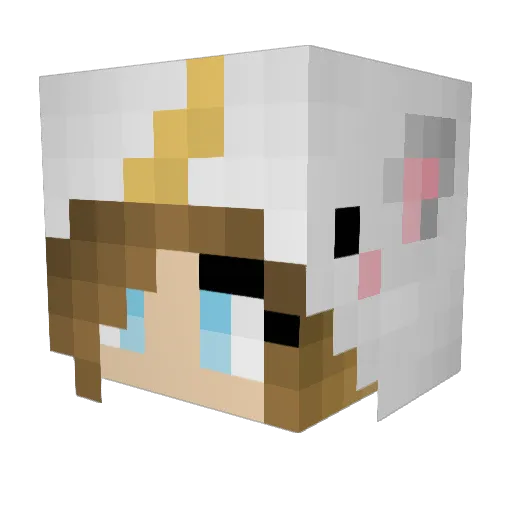 ItzzRune Minecraft avatar head, 3D render