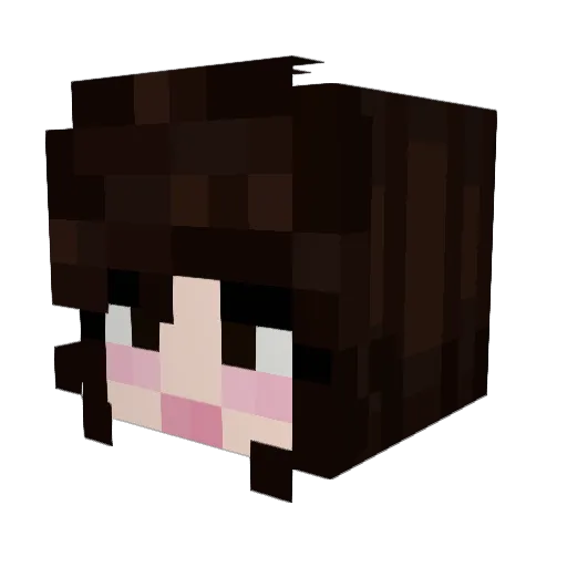 ItzzShaylee Minecraft avatar head, 3D render