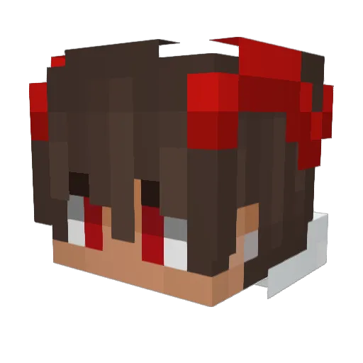 Itzz_Juppy Minecraft avatar head, 3D render