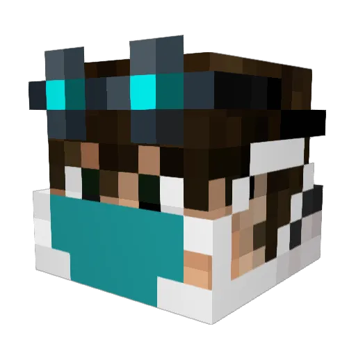 ItzzmeJoshi Minecraft avatar head, 3D render