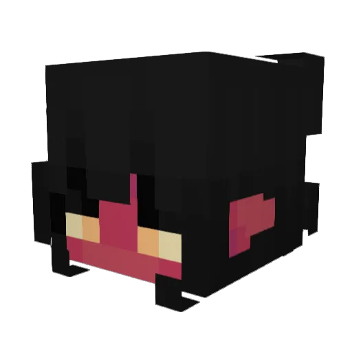 ItzzzMae Minecraft avatar head, 3D render