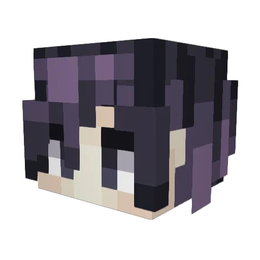 Itzzzac Minecraft avatar head, 3D render