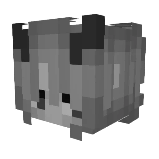 Iudikative Minecraft avatar head, 3D render