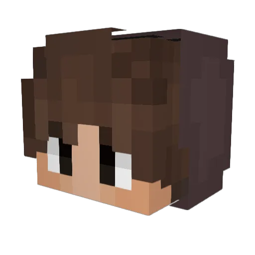 IuriAgtomR Minecraft avatar head, 3D render