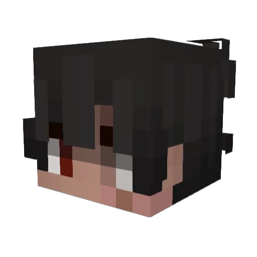 Iv0rak Minecraft avatar head, 3D render