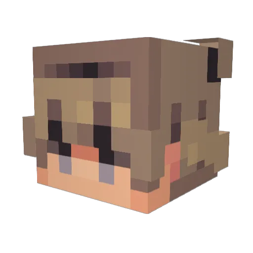 Iv0ryQueen Minecraft avatar head, 3D render